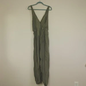 Free People Jumpsuit Womens Small Green Olive Moss All Natural - Picture 1 of 23