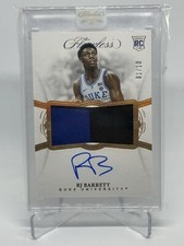 2019-20 Flawless Collegiate RJ Barrett Rookie Patch RPA Auto 1/10 Gold SSP 💎