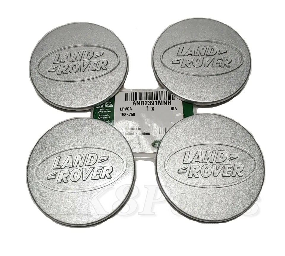 Land Rover Discovery Defender Range Rover Wheel Center Cap Set x4 ANR2391MNH New - Image 1 of 4