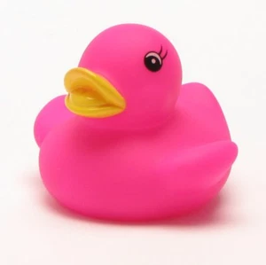 Badeente Ente Lea pink - 5 cm Quietscheentchen Gummiente Quietscheente - Bild 1 von 1