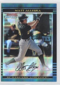 2002 Bowman Chrome X-Fractor /250 Matt Allegra #175 Rookie RC