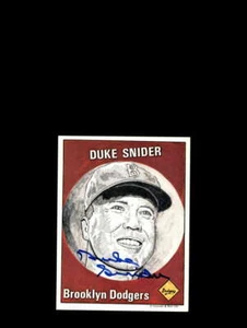 Duke Snider PSA DNA Coa Signed 5x7 1983 O'Connell Son Ink Autograph - Picture 1 of 2