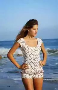 MARC JACOBS CHRISSIE'S WHITE FLORAL RUFFLE SWIMSUIT Cover Up Romper XS/S - Picture 1 of 2