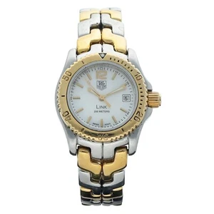 Tag Heuer Link WT1455 27 mm 18k Gold/Steel MOP Dial Quartz Women's Watch - Picture 1 of 7