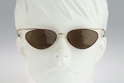 Robert Rudger 2200 273 X6, Gafas de sol vintage años 90 doradas y ojo de gato tortuga NUEVAS Foto 1 de 4