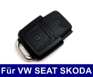 2T Klappschlüssel Gehäuse für VW GOLF TOURAN PASSAT SEAT LEON SKODA BORA - Picture 1 of 3