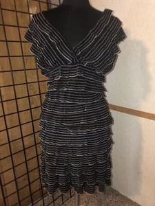 Max Studio 2 piece sleeveless v-neck Ruffled Top size L and Ruffled Skirt Size S - Picture 1 of 8