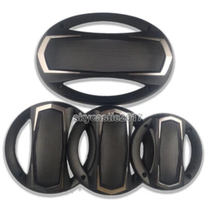 Cover Altoparlante 4/5/6x9 pollici Griglia Auto Audio Decorativo Cerchio Rete Metallo Griglia - Foto 1 di 22