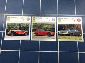 3 ALFA ROMEO SPEC SHEETS 1963 GIULIA 1 600SS 1931 8C 2300 1937 8C2900B - Picture 1 of 5