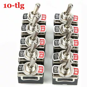 10Stk Kippschalter Wippschalter 2 Pin 12V 24V 220V 230V 15A ON/OFF Auto KFZ Boot - Bild 1 von 12