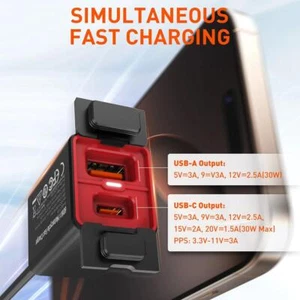 Samochód ciężarowy ładowarka telefonu gniazdo szybkiego ładowania zasilacz J6B7 X8F3 U6S6 E1D5 - Zdjęcie 1 z 14