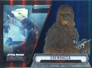 Star Wars Evolution 2016 Blue Parallel Card #57 Chewbacca - Mechanic - Picture 1 of 1