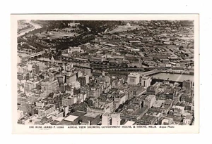 Vintage Postcard 1946 - Aerial View showing Government House & Shrine, Melbourne - Picture 1 of 2