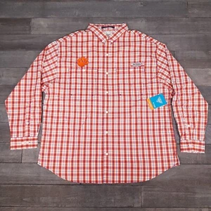 COLUMBIA PFG Super Tamiami Clemson Tigers Omni-Wick Button up Shirt Mens 2XL  - Picture 1 of 9