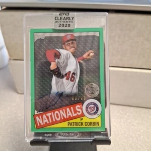 2020 Topps Clearly Authentic 1985 Topps Patrick Corbin Auto 99/99 - Picture 1 of 2