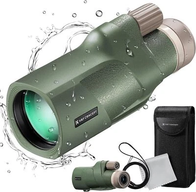 K&F Concept IP68 10M Waterproof 12X50 Monocular BAK-4 Prism FMC for Birding Camp - Image 1 of 4