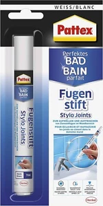 Pattex Perfektes Bad Fugenstift Fugenweiß hohe Deckkraft Marker weiß 7 ml - Bild 1 von 4