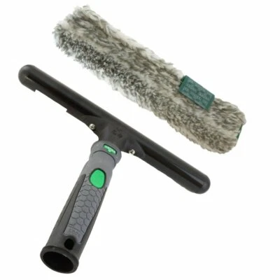 Unger ErgoTec Ninja Einwascher Trägerteil Fensterabzieher & Bezug grau 25cm Set - Bild 1 von 2