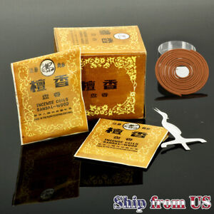 Natural Sandalwood Incense Coil Scented Aromatherapy Relaxation 48pcs 檀香 盘香 盤香