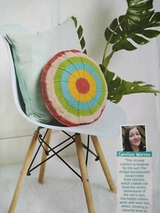 ALL IN THE GOLDEN AFTERNOON CUSHION  ROUND  & COLOURFUL Magazine Pull Out (G) - Picture 1 of 1