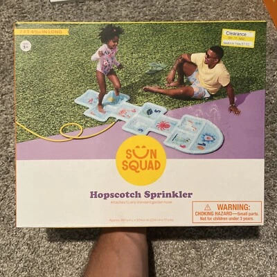 Sun Squad~ Hopscotch ~Water Splash Pad Sprinkler Summer Toy 7 foot long - Image 1 of 4