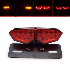 New Red LED Motorcycle Tail Brake Turn Signal License Plate Integrated Light  - Bild 1 von 8