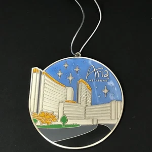 The Aria Hotel Casino Las Vegas Souvenir Weihnachtsschmuck Emaille - Bild 1 von 7