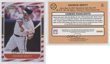 2021 Panini Donruss Retro 1987 Red /2021 George Brett #221 HOF
