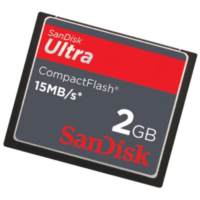 SanDisk 2GB Ultra 15MB/s SDCFH-002G CF Compact Flash Card - Image 1 of 2