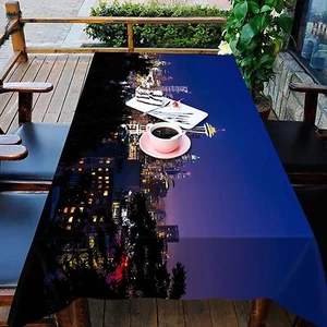 3D City night7 Tablecloth Table Cover Cloth Birthday Party Event AJ WALLPAPER AU - Bild 1 von 1
