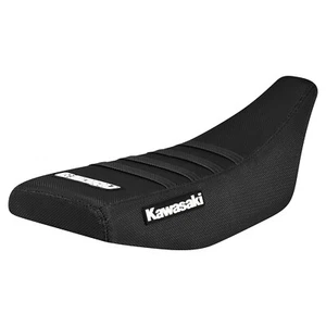 2003 SUZUKI RM60 gripper seat cover BLACK/ BLACK/ BLACK ribs #115 LOGO - Picture 1 of 4