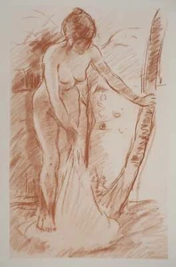 Berthe MORISOT: Junge Frau zieht sich aus, Tiefdruck - Bild 1 von 5