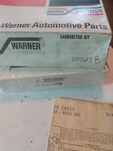 1960 To 1969 Plymouth Carter 1 Barrel BBs Carb Kit Canadian Dart Valiant