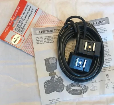 Astron 4 metre Flash Extension Cord dedicated for Canon A Series Film Cameras - Image 1 of 2