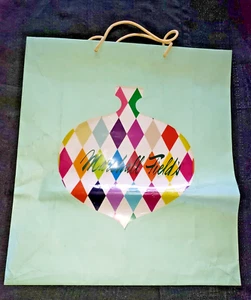 Vintage Ornament Marshall Field's Chicago Department Store Holiday Shopping Bag! - Picture 1 of 4