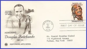 USA5 #2088 ADDR PCS ARTCRAFT FDC Douglas Fairbanks - Foto 1 di 1