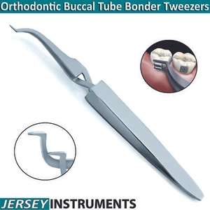 Dental Buccal Tube Tweezer Bracket Placing Orthodontic Dental Forceps Bonding CE - Picture 1 of 4