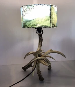 Antler Table Lamp, Rustic, Cabin, Lodge Decor. Lamp Only. Shade NOT Included - Picture 1 of 7
