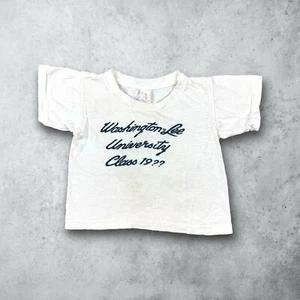 Vintage 60s 70s Washington & Lee University College T-Shirt Youth Size XS - Picture 1 of 6