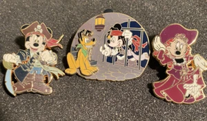 Disney Parks Mickey & Minnie Pirates of the Caribbean Trading Pins Lot of 3 - Picture 1 of 7