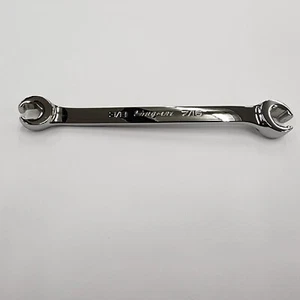 Snap-on Tools USA NEW 3/8"  7/16" SAE Double Flare Nut 6pt Line Wrench RXFS1214B - Picture 1 of 10