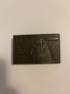 Vintage Polish Armed Guard Marksman of the Year Award 1947 Belt Buckle - Image 1 of 3