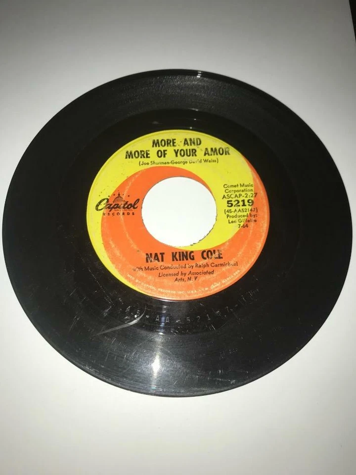 Nat King Cole - More and More of Your Amour / Marnie Capitol 5219  45 RPM - 7" - Image 1 of 1