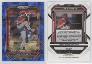2023 Panini Prizm Blue Ice Prizm Jake Bennett #51
