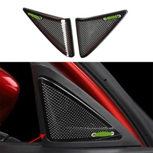 Black For Mazda CX-30 CX30 2020-2025 Interior A-Pillar Speaker Cover Horn Trims - Picture 1 of 7
