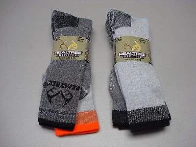 NWT Realtree Outfitters Merino Wool All Season Socks Large Multi 4 Pair #253G - Image 1 of 2