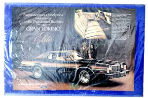 Pubblicità Ford Gran Torino Elite Coupè 1974 nella tradizione Thunderbird Stampa 2 pagine - Foto 1 di 2