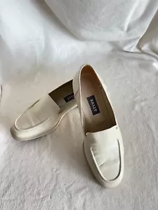 BALLY Antofa-U women shoes flat offwhite,cream, size 6.5M made in Italy - Picture 1 of 4