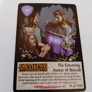 THE UNCARING, AVATAR OF BOCCOB --- SPELLFIRE CCG --- UNDERDARK --- NM - Picture 1 of 1
