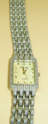 BONITO Reloj Clásico Polo Cuarzo Damas Batería Nueva Foto 1 de 4